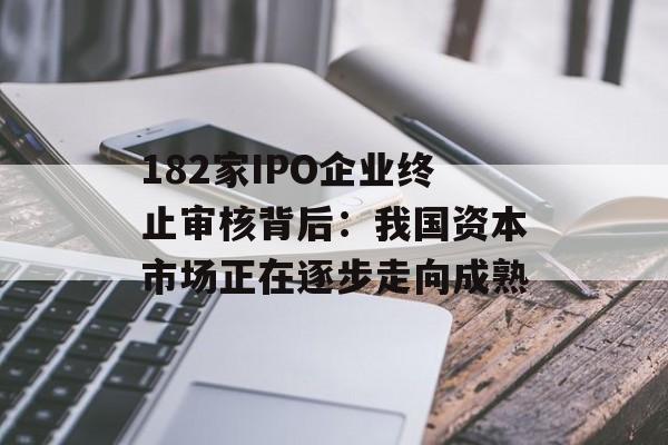 182家IPO企业终止审核背后：我国资本市场正在逐步走向成熟