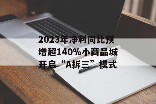 2023年净利同比预增超140%小商品城开启“A拆三”模式